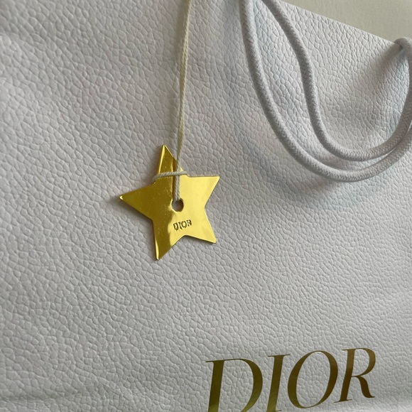 Authentic Dior Large Shopping back with Gold Star Charm - Picture 3 of 12